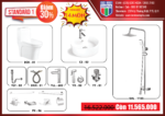 Combo trọn bộ 14 món thiết bị vệ sinh - Standard 1
