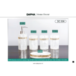 Set 5 sản phẩm decor phòng tắm bằng cẩm thạch trắng sang trọng DC 006