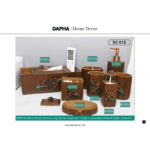 Combo 8 món trang trí nhà tắm phong cách thiên nhiên và hoang dã - DC 015