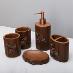 Combo 8 món trang trí nhà tắm phong cách thiên nhiên và hoang dã - DC 015