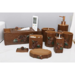 Combo 8 món trang trí nhà tắm phong cách thiên nhiên và hoang dã - DC 015